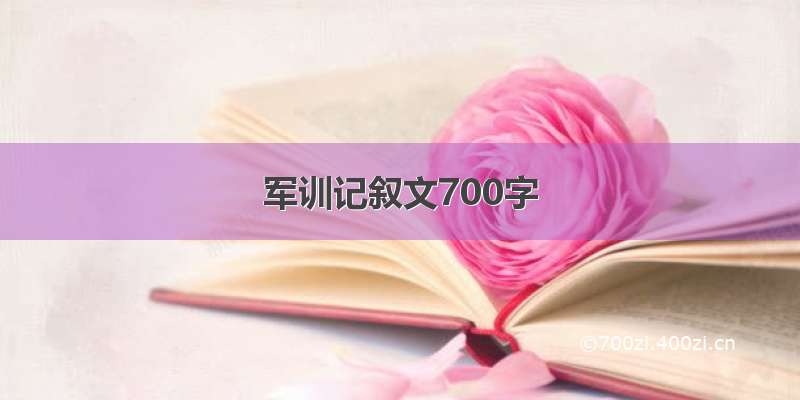 军训记叙文700字