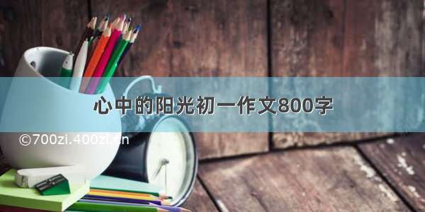 心中的阳光初一作文800字