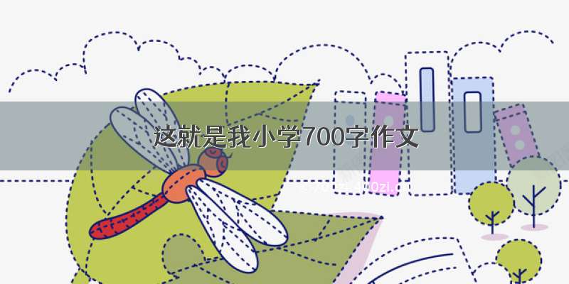 这就是我小学700字作文