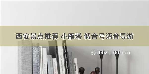 西安景点推荐 小雁塔 低音号语音导游