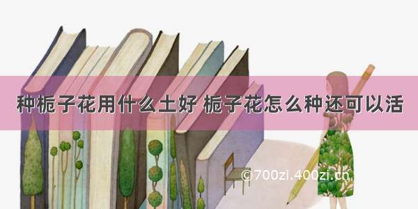 种栀子花用什么土好 栀子花怎么种还可以活