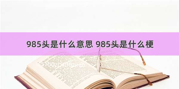 985头是什么意思 985头是什么梗