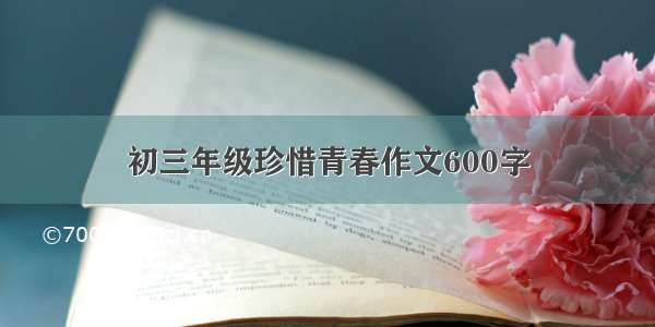 初三年级珍惜青春作文600字