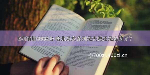 6月销量6098台 哈弗枭龙系列是失败还是成功了？