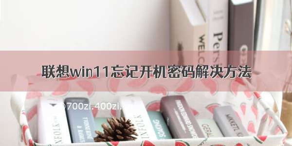 联想win11忘记开机密码解决方法