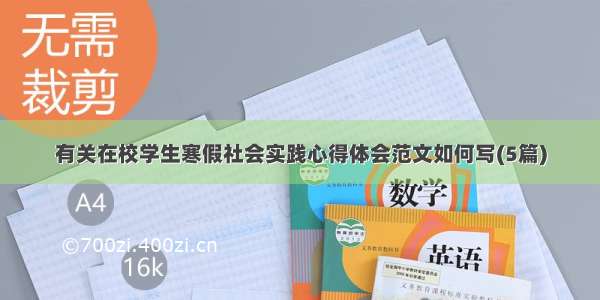 有关在校学生寒假社会实践心得体会范文如何写(5篇)