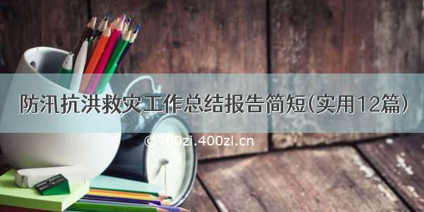 防汛抗洪救灾工作总结报告简短(实用12篇)