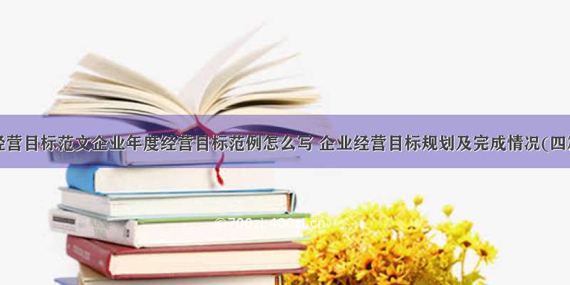 公司经营目标范文企业年度经营目标范例怎么写 企业经营目标规划及完成情况(四篇)