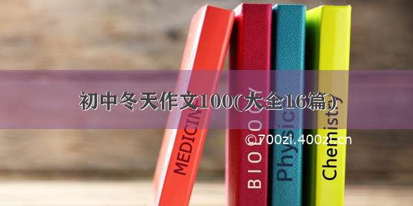 初中冬天作文100(大全16篇)