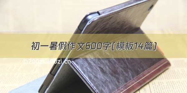 初一暑假作文600字(模板14篇)