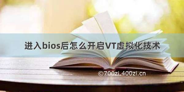 进入bios后怎么开启VT虚拟化技术