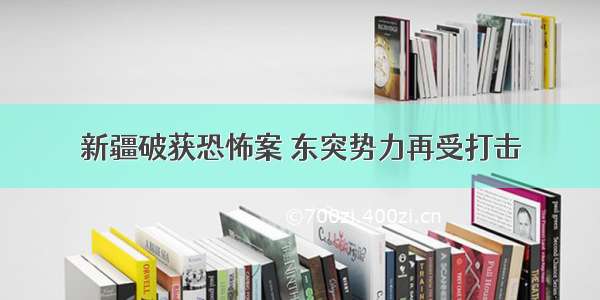 新疆破获恐怖案 东突势力再受打击