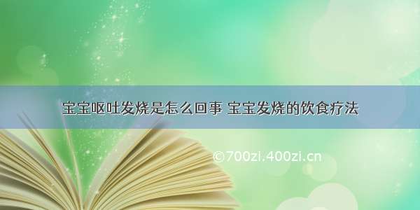 宝宝呕吐发烧是怎么回事 宝宝发烧的饮食疗法