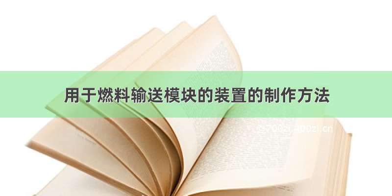 用于燃料输送模块的装置的制作方法