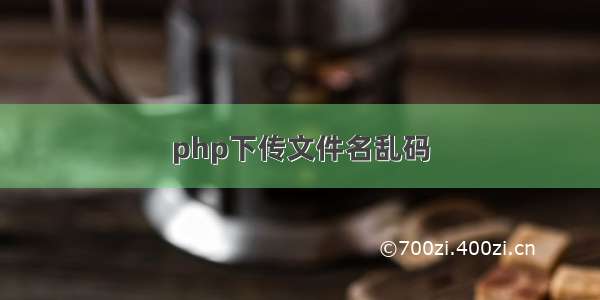 php下传文件名乱码