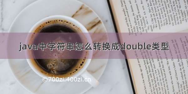 java中字符串怎么转换成double类型