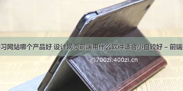 前端开发学习网站哪个产品好 设计网页前端用什么软件适合小白较好 – 前端技术 – 前端