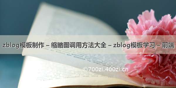 zblog模板制作 – 缩略图调用方法大全 – zblog模板学习 – 前端