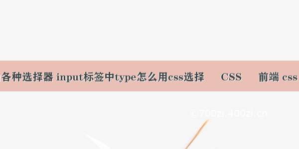 css定位中的各种选择器 input标签中type怎么用css选择 – CSS – 前端 css label右对齐