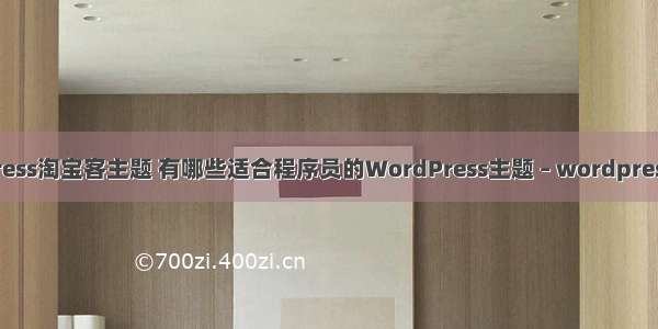 wordpress淘宝客主题 有哪些适合程序员的WordPress主题 – wordpress – 前端