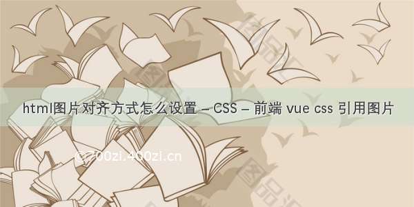 html图片对齐方式怎么设置 – CSS – 前端 vue css 引用图片