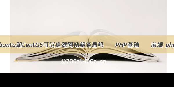 桌面版本的Ubuntu和CentOS可以搭建网站服务器吗 – PHP基础 – 前端 php访问摄像头