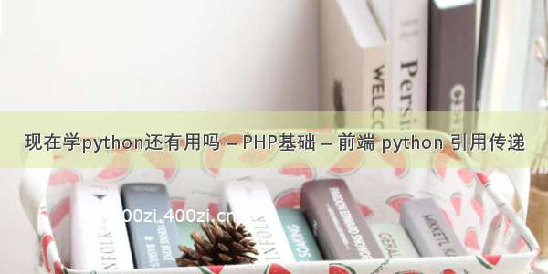 现在学python还有用吗 – PHP基础 – 前端 python 引用传递