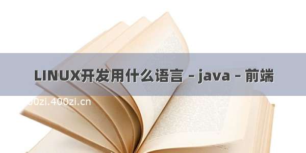 LINUX开发用什么语言 – java – 前端