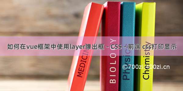 如何在vue框架中使用layer弹出框 – CSS – 前端 css打印显示