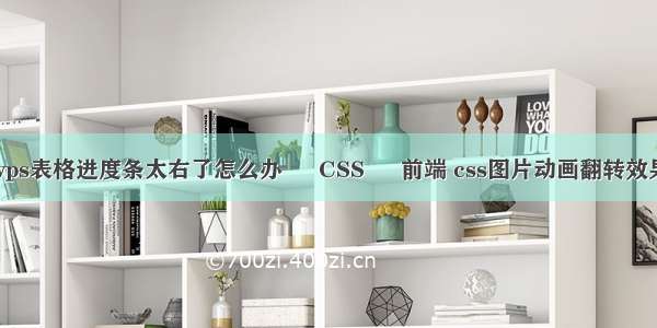 wps表格进度条太右了怎么办 – CSS – 前端 css图片动画翻转效果