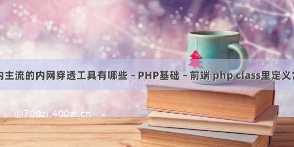 国内主流的内网穿透工具有哪些 – PHP基础 – 前端 php class里定义常量