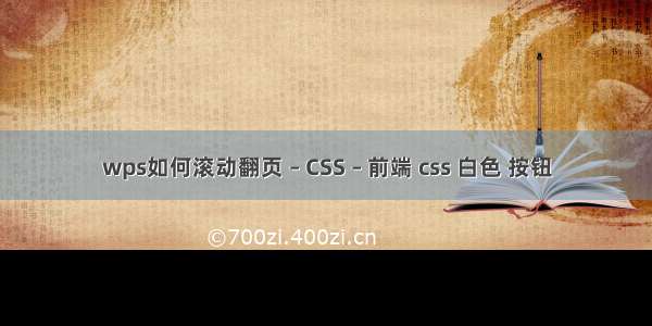 wps如何滚动翻页 – CSS – 前端 css 白色 按钮