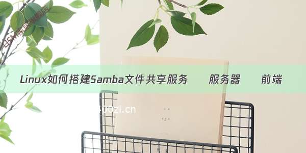 Linux如何搭建Samba文件共享服务 – 服务器 – 前端