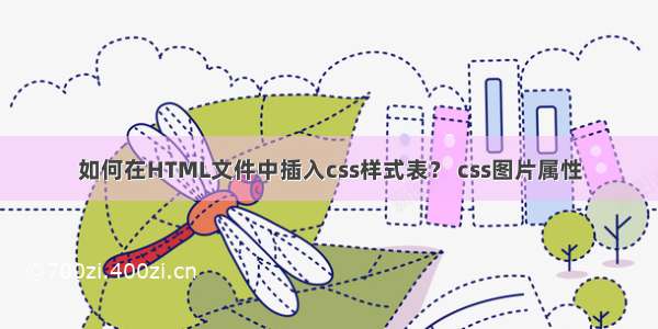 如何在HTML文件中插入css样式表？ css图片属性