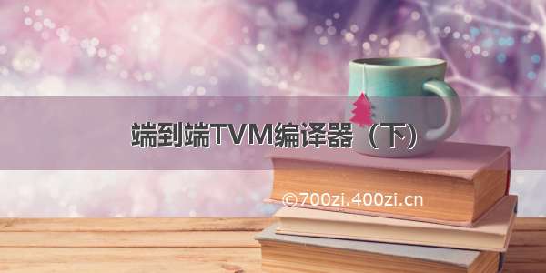 端到端TVM编译器（下）