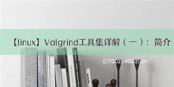 【linux】Valgrind工具集详解（一）：简介