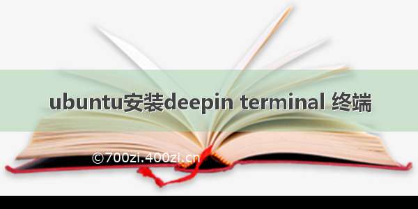 ubuntu安装deepin terminal 终端