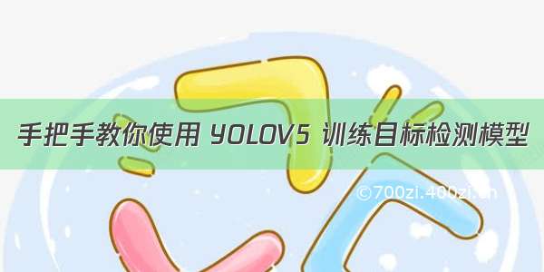 手把手教你使用 YOLOV5 训练目标检测模型