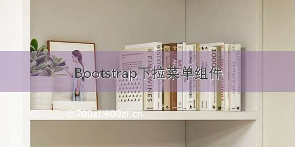 Bootstrap下拉菜单组件