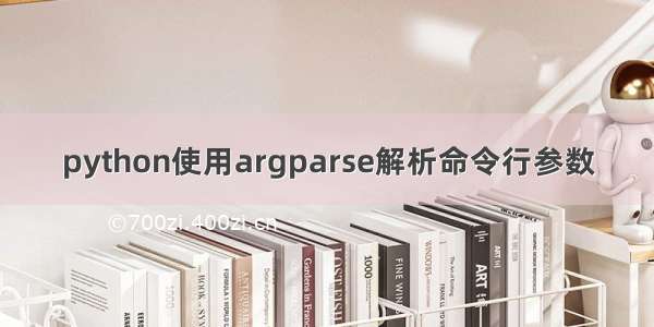 python使用argparse解析命令行参数