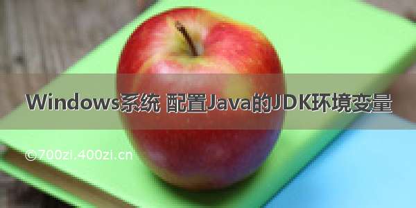 Windows系统 配置Java的JDK环境变量