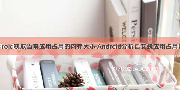 android获取当前应用占用的内存大小 Android分析已安装应用占用内存