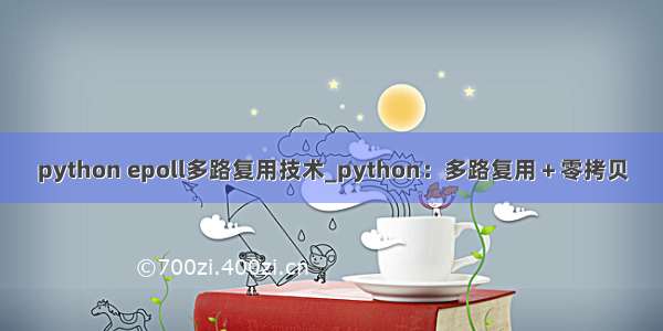 python epoll多路复用技术_python：多路复用＋零拷贝