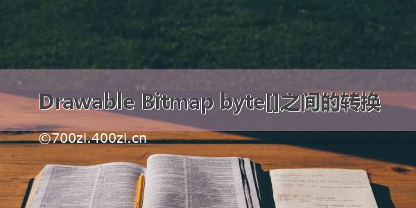 Drawable Bitmap byte[]之间的转换