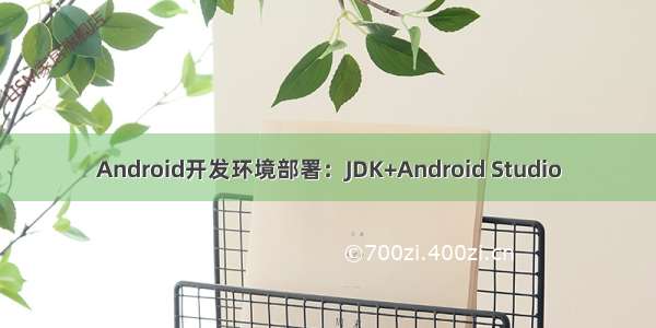 Android开发环境部署：JDK+Android Studio