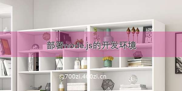 部署node.js的开发环境