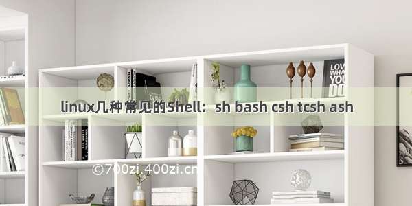 linux几种常见的Shell：sh bash csh tcsh ash