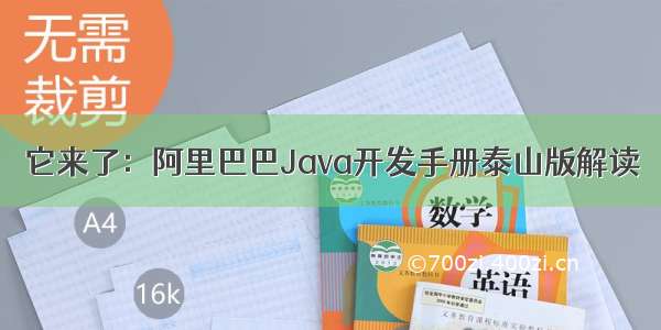 它来了：阿里巴巴Java开发手册泰山版解读