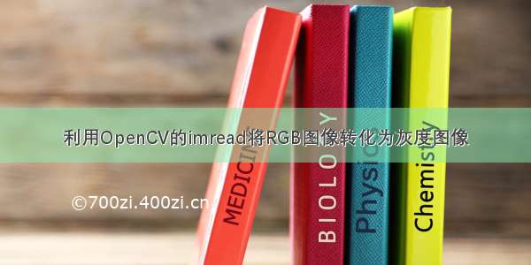 利用OpenCV的imread将RGB图像转化为灰度图像