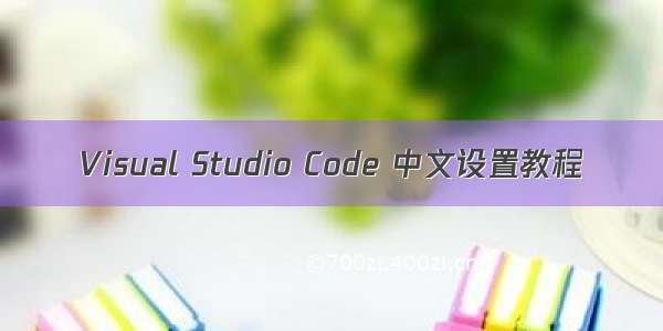 Visual Studio Code 中文设置教程